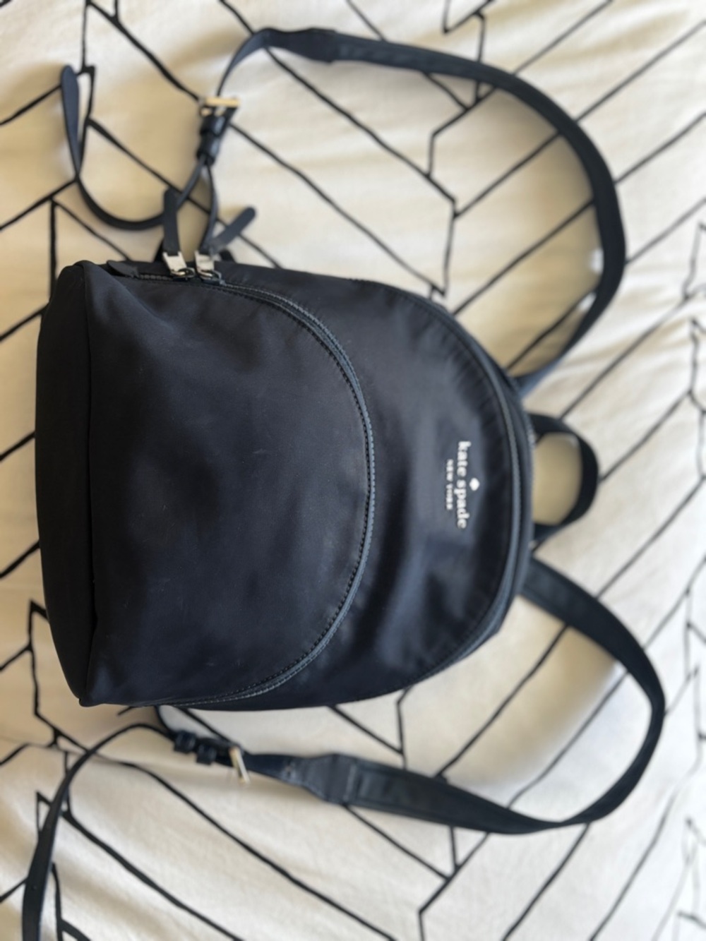 kate spade Black Nylon Mini Backpack